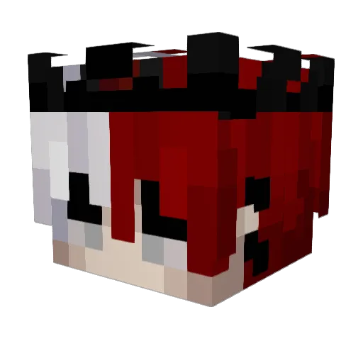 4rge_ Minecraft avatar head, 3D render