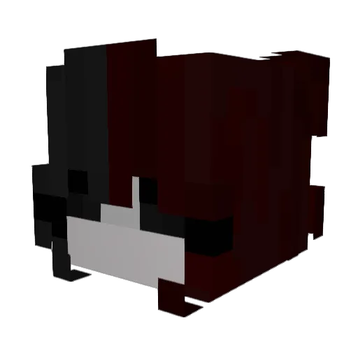 4riaaa Minecraft avatar head, 3D render
