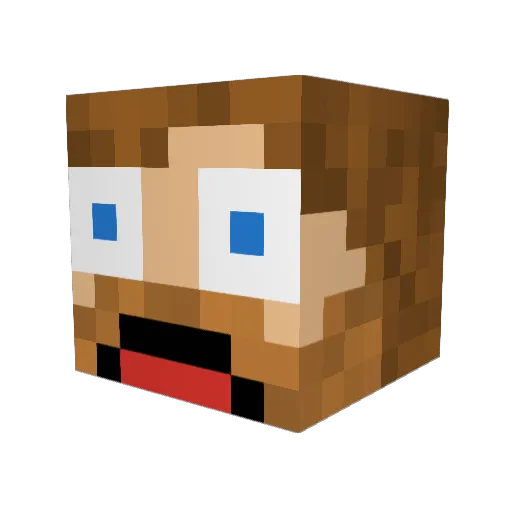 4rjuns Minecraft avatar head, 3D render