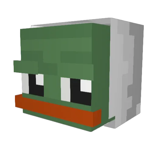 4rneee Minecraft avatar head, 3D render