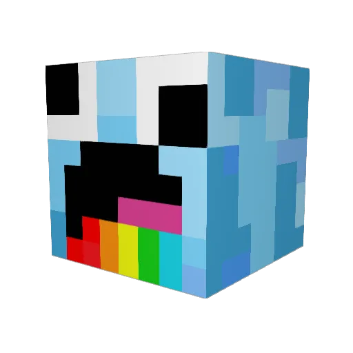 4rnu1f Minecraft avatar head, 3D render