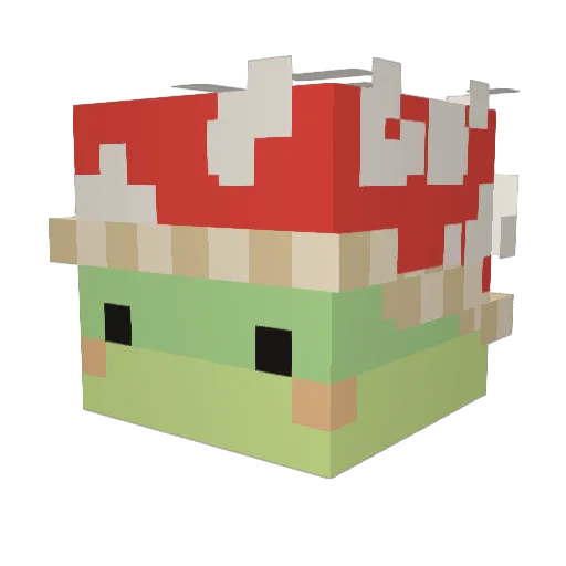 4roggy Minecraft avatar head, 3D render