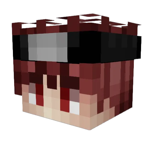 4rucks Minecraft avatar head, 3D render