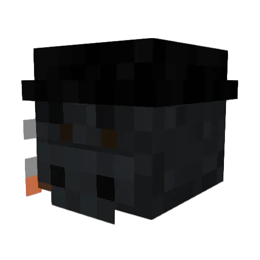 4sbin Minecraft avatar head, 3D render