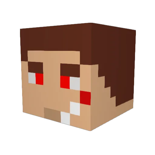4smoke2dr0 Minecraft avatar head, 3D render