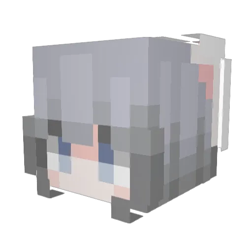 4snya Minecraft avatar head, 3D render