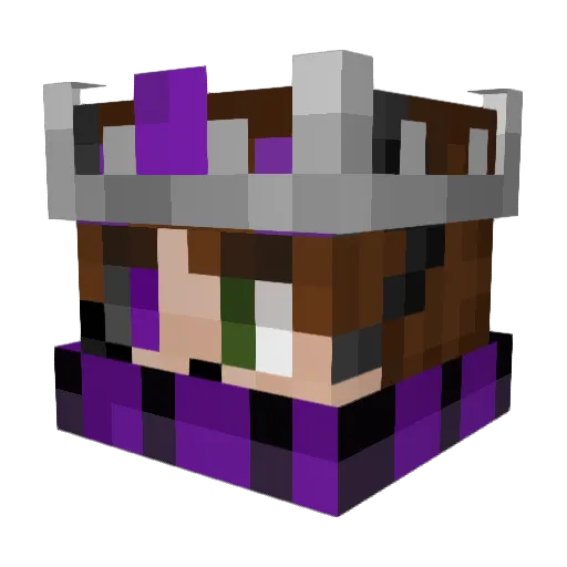 4spectt Minecraft avatar head, 3D render