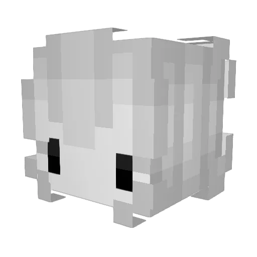 4spn Minecraft avatar head, 3D render