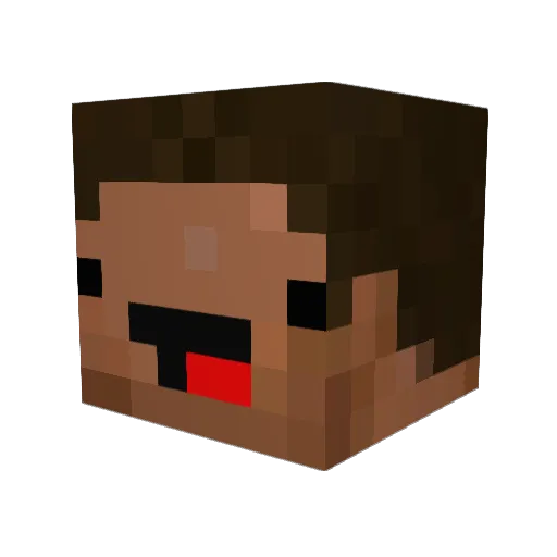 4tempo Minecraft avatar head, 3D render