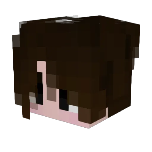 4thn Minecraft avatar head, 3D render