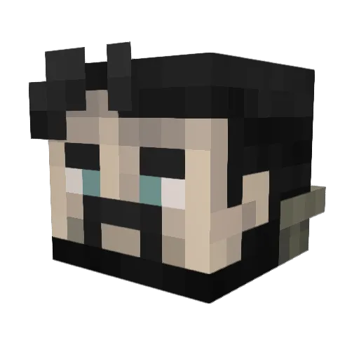 4tlas__ Minecraft avatar head, 3D render