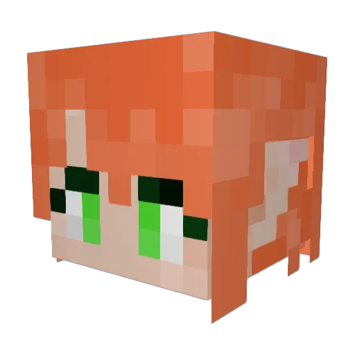 4tokens Minecraft avatar head, 3D render