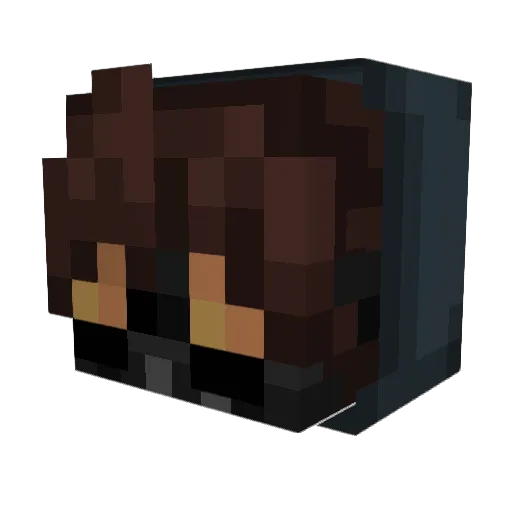 4trk Minecraft avatar head, 3D render