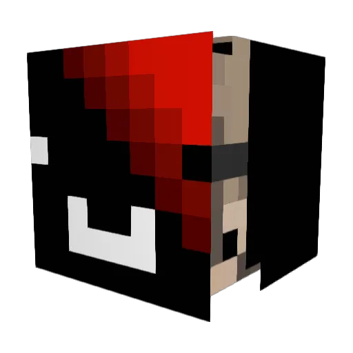 4v4maxxer Minecraft avatar head, 3D render