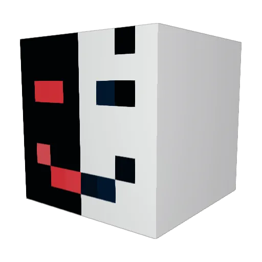 4vkill Minecraft avatar head, 3D render