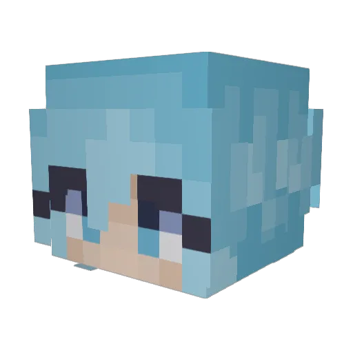 4vnzu Minecraft avatar head, 3D render