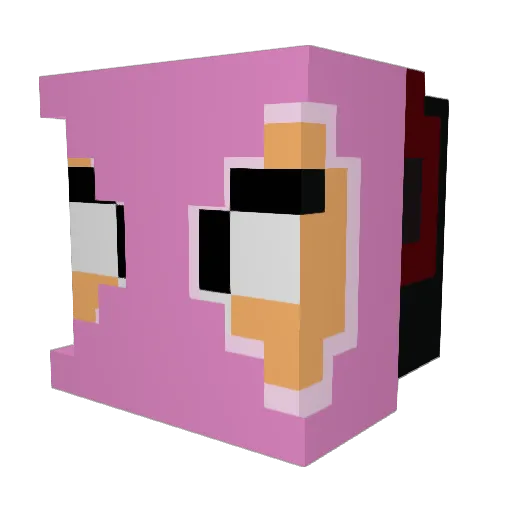 4weeds Minecraft avatar head, 3D render
