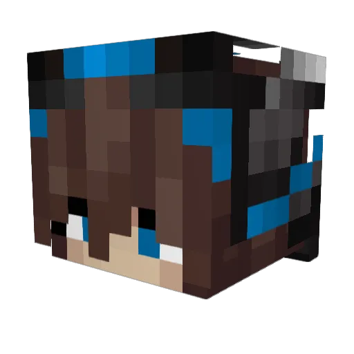 4wg Minecraft avatar head, 3D render