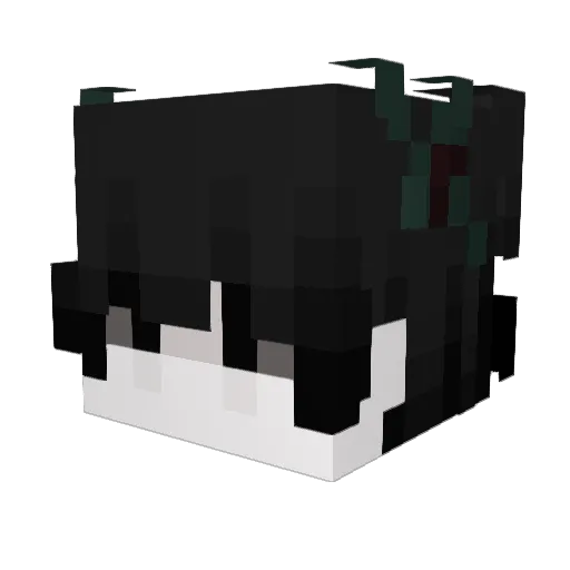 4wwful Minecraft avatar head, 3D render