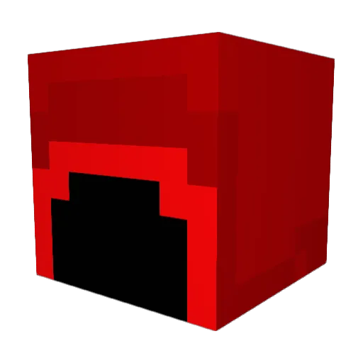 4x4x4 Minecraft avatar head, 3D render