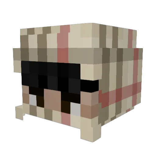 4z0vsky_ Minecraft avatar head, 3D render