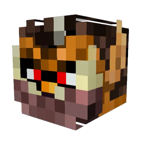 4zael Minecraft avatar head, 3D render