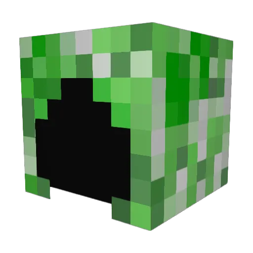 4zwc Minecraft avatar head, 3D render