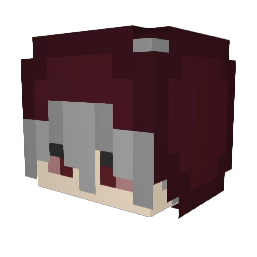 4zy Minecraft avatar head, 3D render