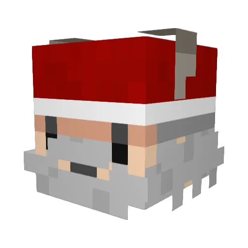 5000marios Minecraft avatar head, 3D render