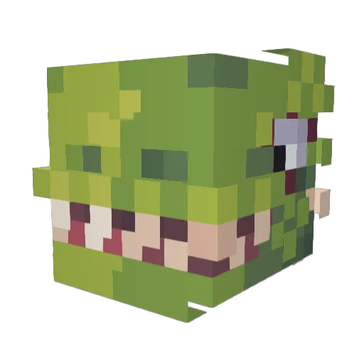 500poundsfatdog Minecraft avatar head, 3D render