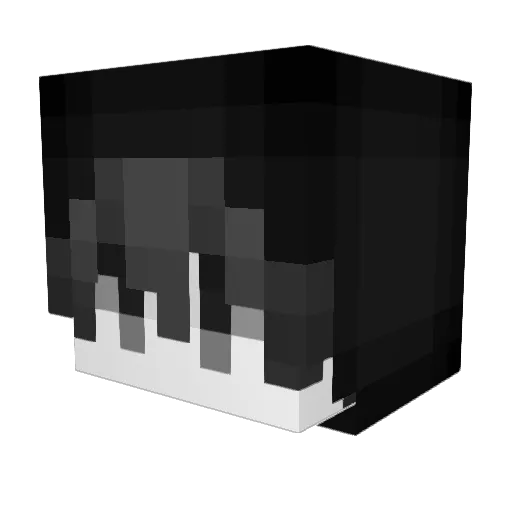 500xoe Minecraft avatar head, 3D render