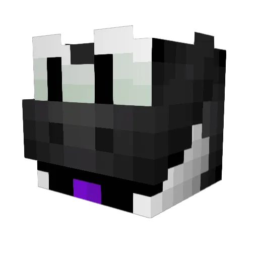 501Demon Minecraft avatar head, 3D render