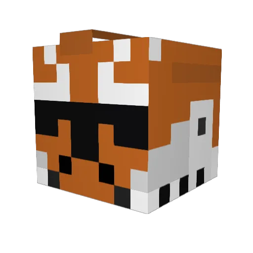 501recon Minecraft avatar head, 3D render