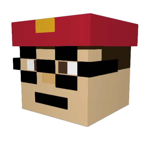 501stBattlepack Minecraft avatar head, 3D render