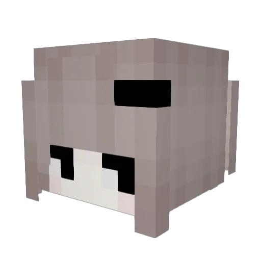 5038 Minecraft avatar head, 3D render