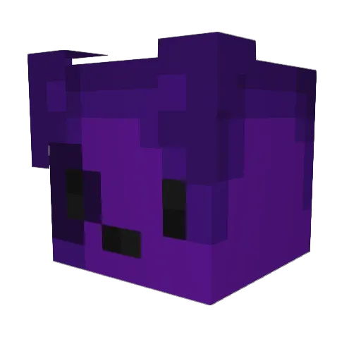 505v Minecraft avatar head, 3D render