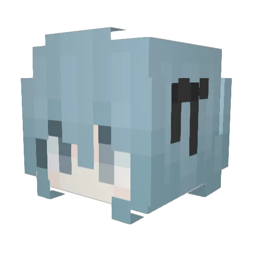 5094v Minecraft avatar head, 3D render