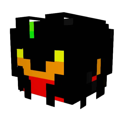 50Nuggies Minecraft avatar head, 3D render