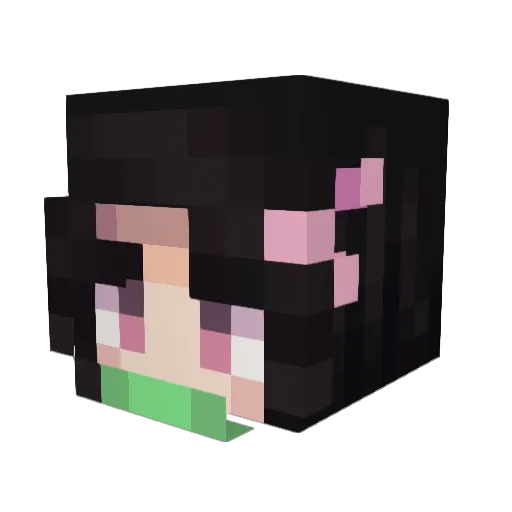50PercentLean Minecraft avatar head, 3D render