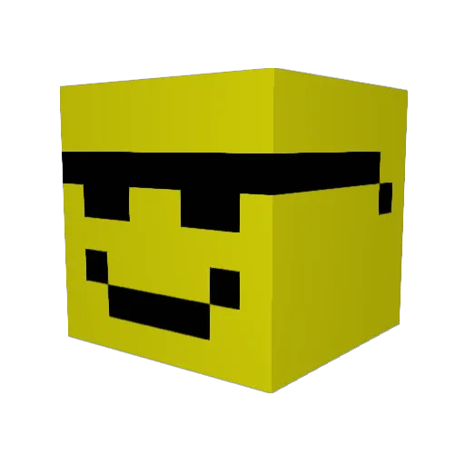 50_Calibruh Minecraft avatar head, 3D render