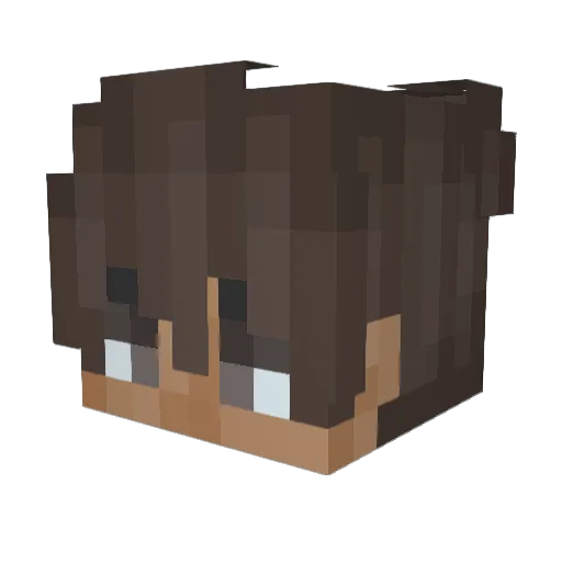 50cent_69 Minecraft avatar head, 3D render