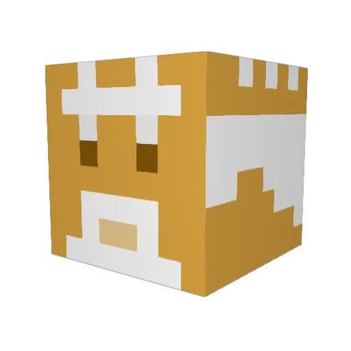 50dollaslabs Minecraft avatar head, 3D render