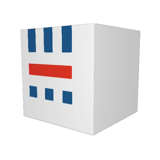 50lar Minecraft avatar head, 3D render