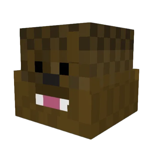 50leo02 Minecraft avatar head, 3D render