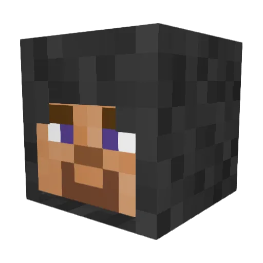 50oz Minecraft avatar head, 3D render