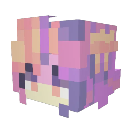 50poundant Minecraft avatar head, 3D render