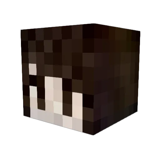 50rashi Minecraft avatar head, 3D render