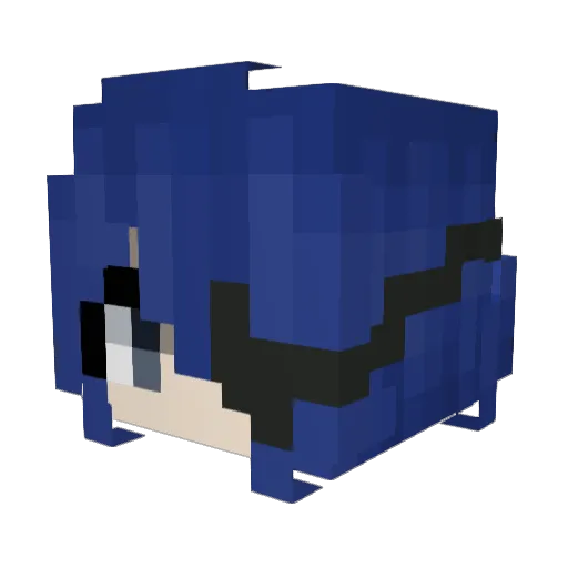 511l Minecraft avatar head, 3D render