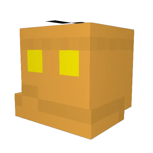 5128 Minecraft avatar head, 3D render