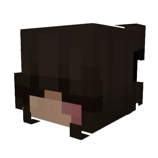 513m Minecraft avatar head, 3D render